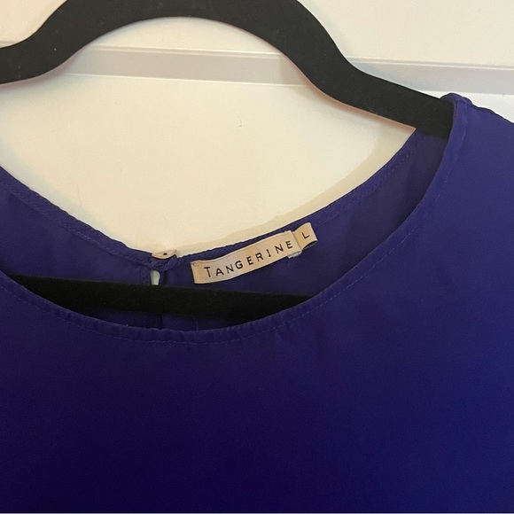 Vintage 💯 Silk Plum Purple Blouse - Picture 3 of 9